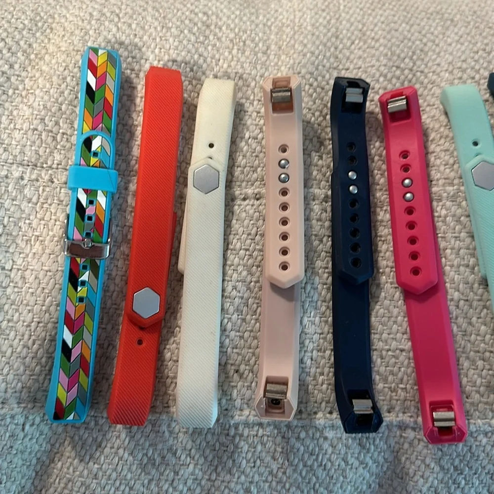 FitBit Bands (Lot of 12) - 11 Solid, 1 Multi